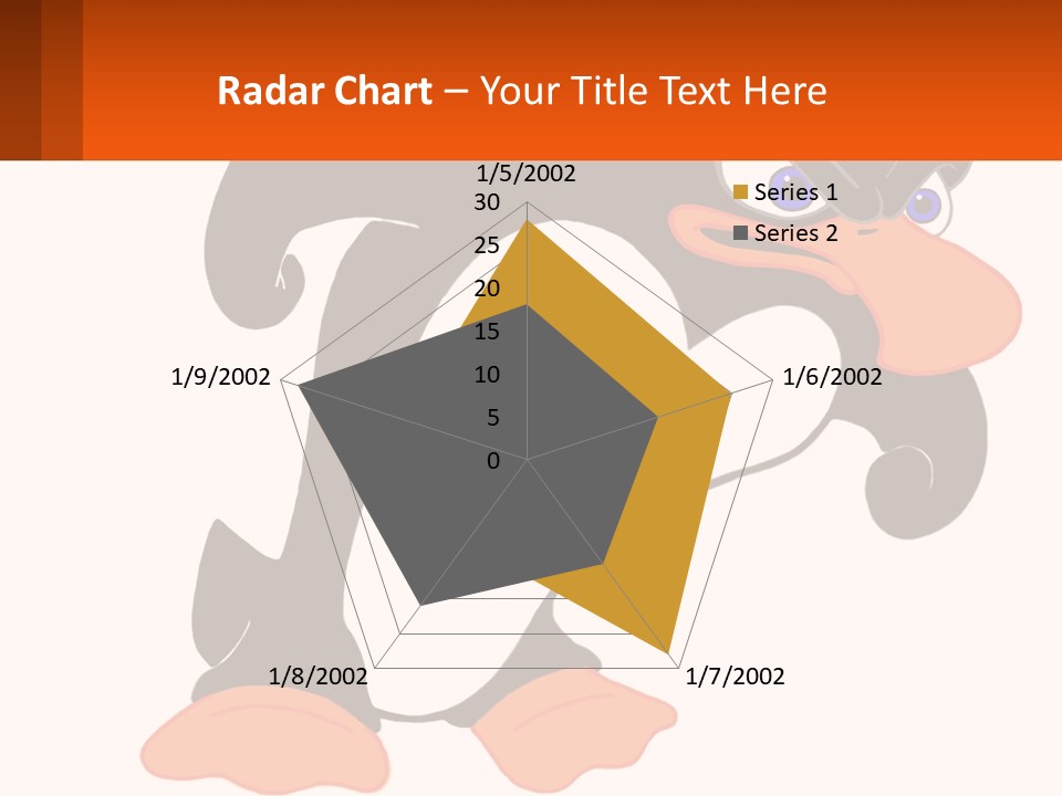 A Cartoon Penguin With A Name Tag On It PowerPoint Template