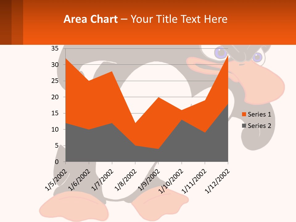 A Cartoon Penguin With A Name Tag On It PowerPoint Template