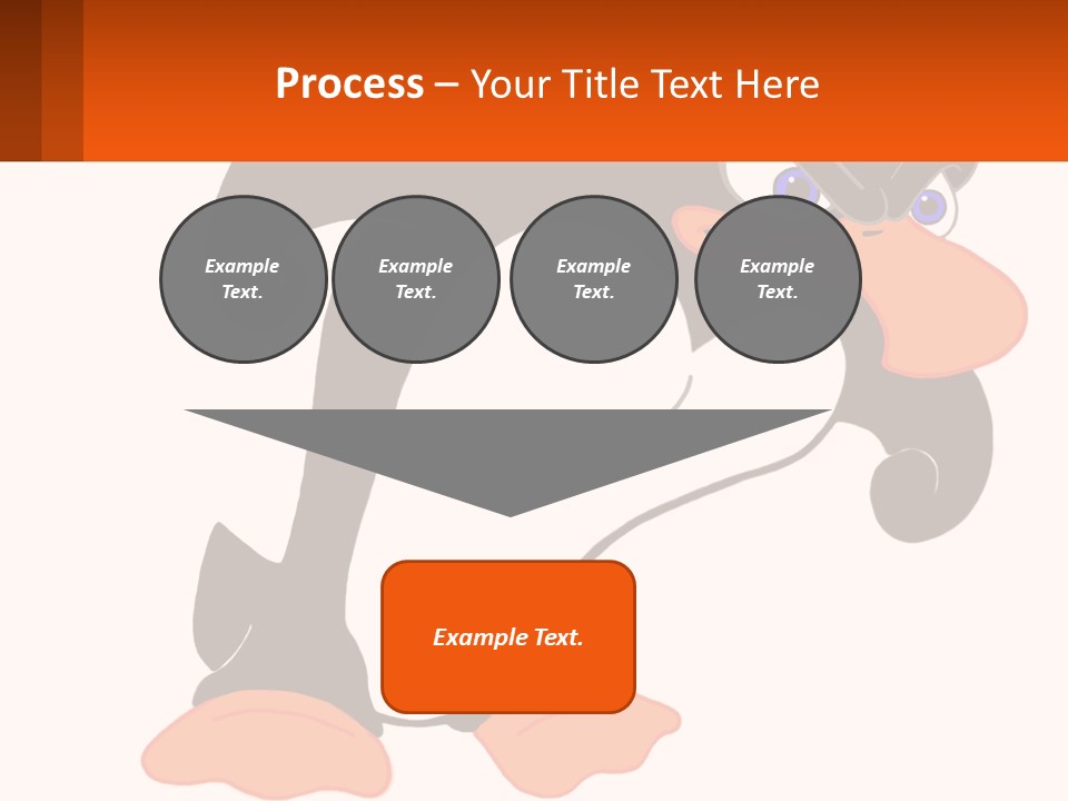 A Cartoon Penguin With A Name Tag On It PowerPoint Template