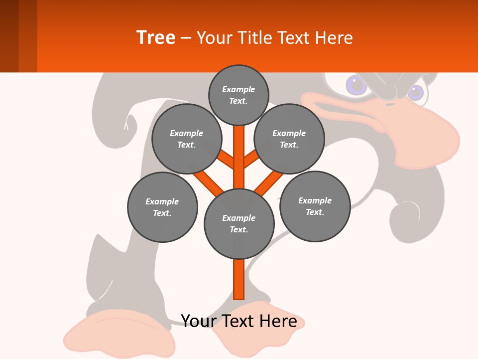 A Cartoon Penguin With A Name Tag On It PowerPoint Template