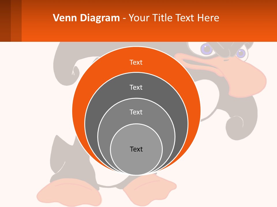 A Cartoon Penguin With A Name Tag On It PowerPoint Template