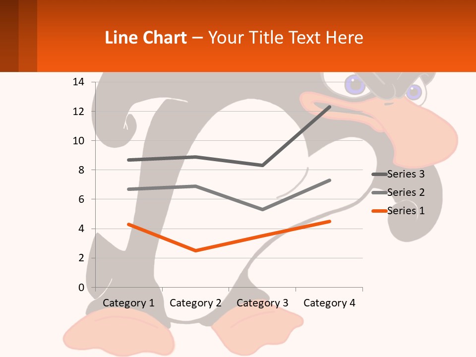 A Cartoon Penguin With A Name Tag On It PowerPoint Template
