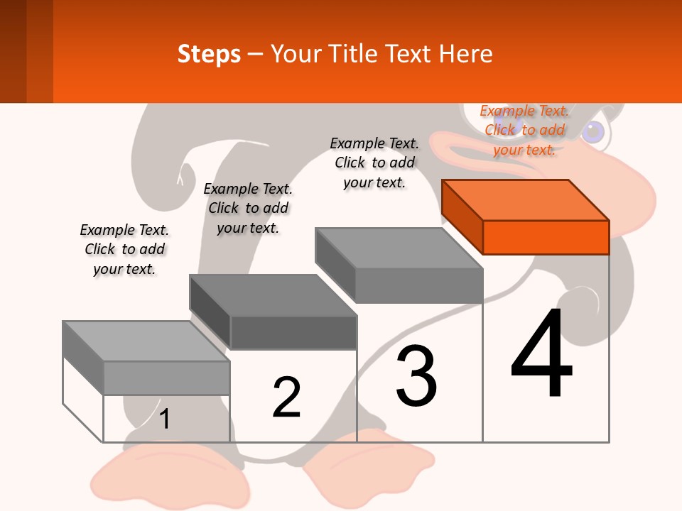 A Cartoon Penguin With A Name Tag On It PowerPoint Template