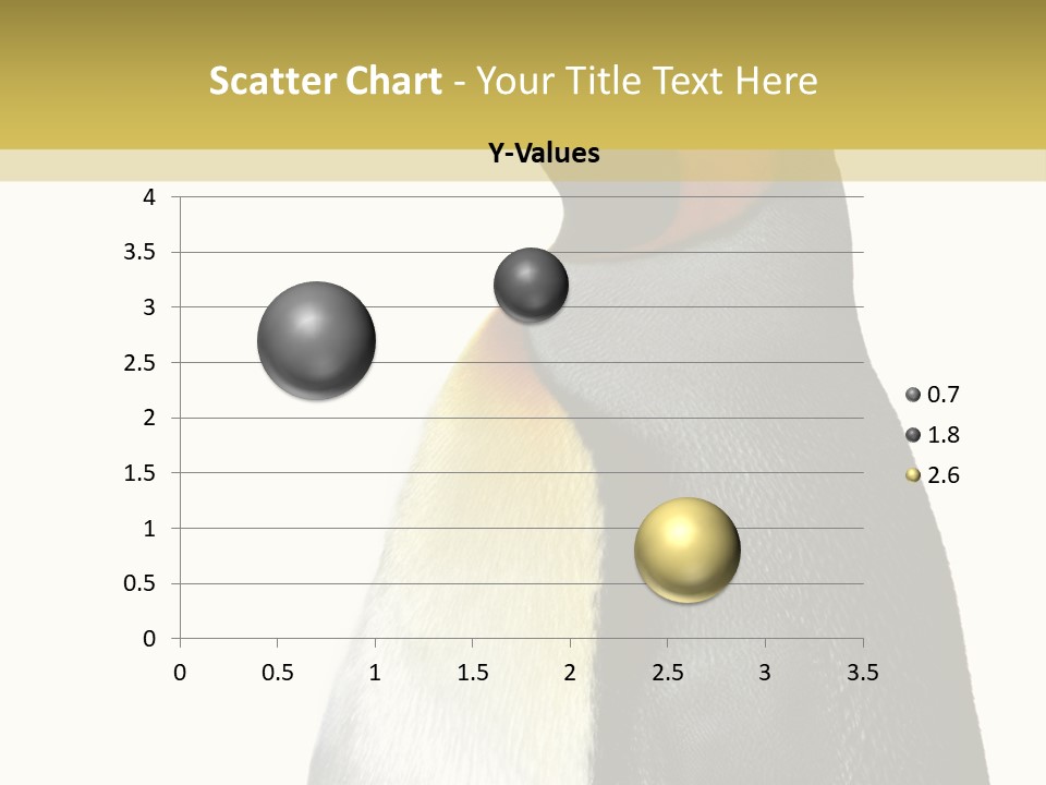A Penguin Standing Next To A Wall With A White Background PowerPoint Template