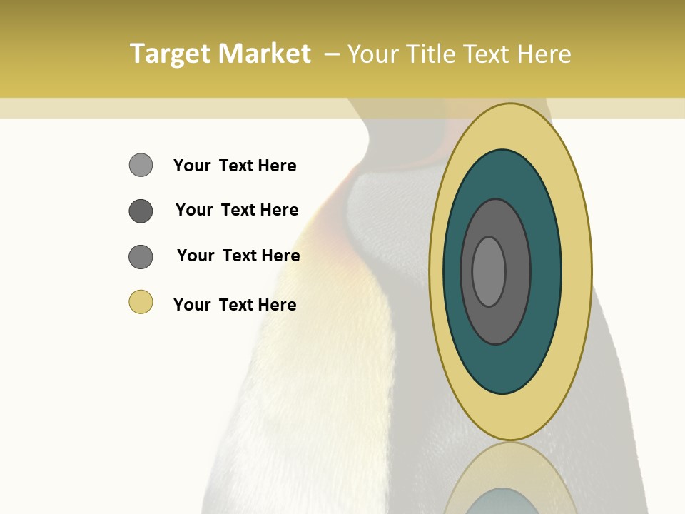 A Penguin Standing Next To A Wall With A White Background PowerPoint Template