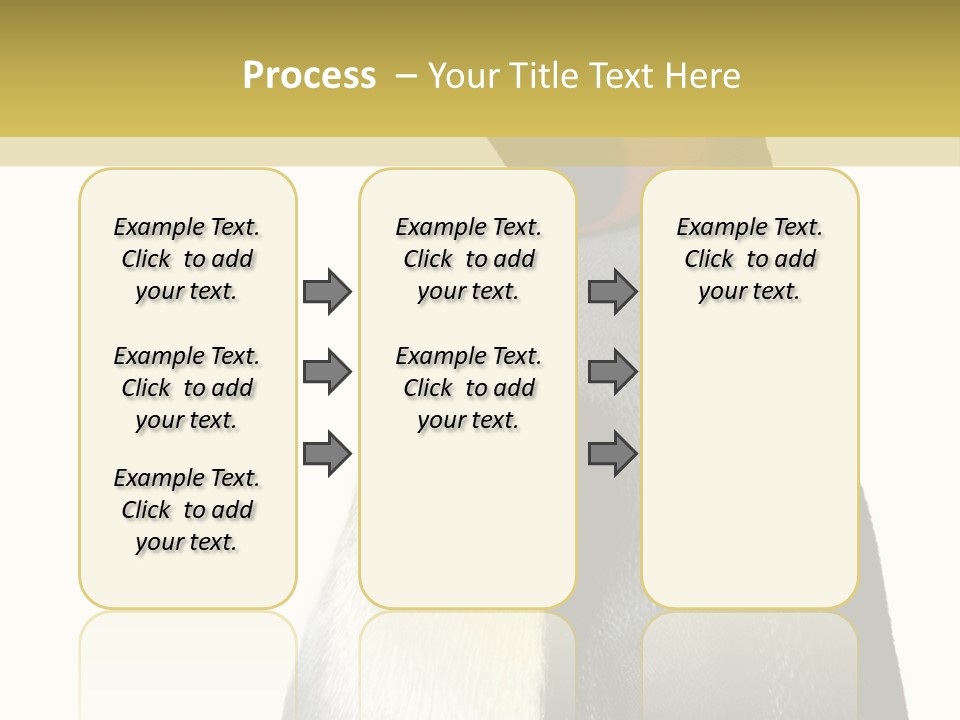 A Penguin Standing Next To A Wall With A White Background PowerPoint Template