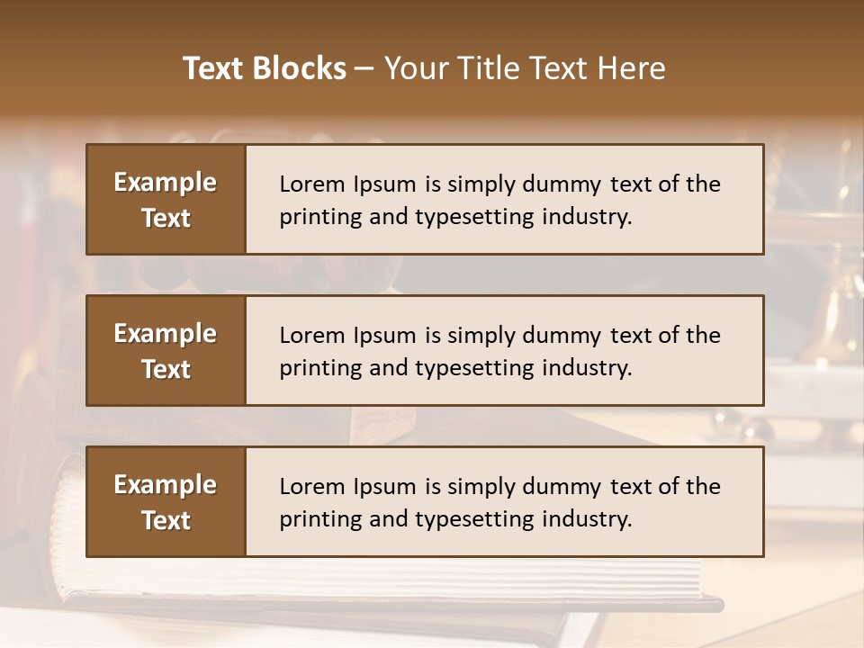 A Wooden Judge's Gavel On Top Of A Book PowerPoint Template
