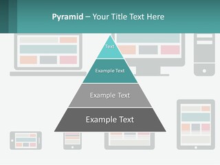 A Number Of Devices On A White Background PowerPoint Template