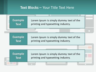 A Number Of Devices On A White Background PowerPoint Template
