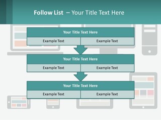 A Number Of Devices On A White Background PowerPoint Template