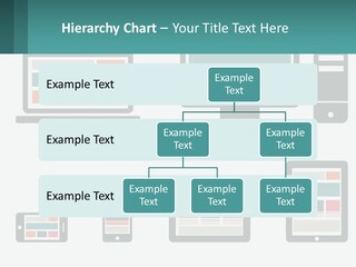 A Number Of Devices On A White Background PowerPoint Template
