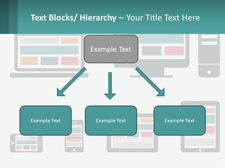 A Number Of Devices On A White Background PowerPoint Template