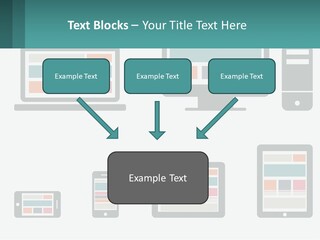 A Number Of Devices On A White Background PowerPoint Template