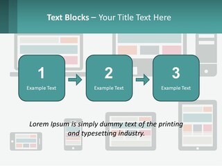 A Number Of Devices On A White Background PowerPoint Template