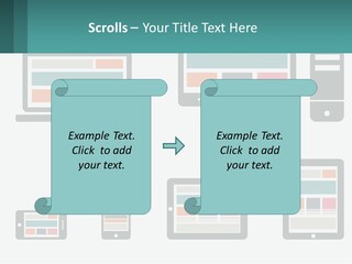 A Number Of Devices On A White Background PowerPoint Template