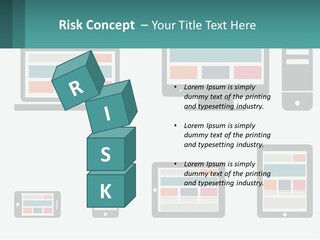 A Number Of Devices On A White Background PowerPoint Template