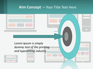 A Number Of Devices On A White Background PowerPoint Template