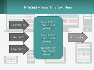 A Number Of Devices On A White Background PowerPoint Template