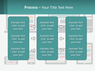 A Number Of Devices On A White Background PowerPoint Template