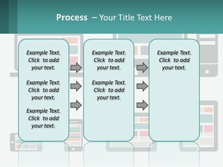 A Number Of Devices On A White Background PowerPoint Template