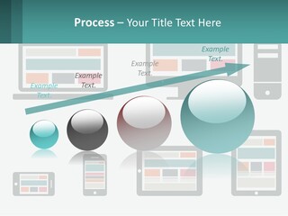 A Number Of Devices On A White Background PowerPoint Template
