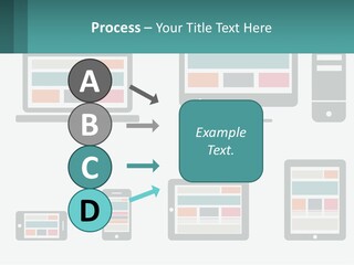 A Number Of Devices On A White Background PowerPoint Template