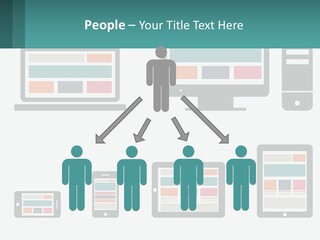 A Number Of Devices On A White Background PowerPoint Template