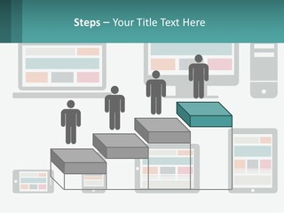 A Number Of Devices On A White Background PowerPoint Template