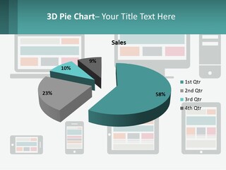 A Number Of Devices On A White Background PowerPoint Template