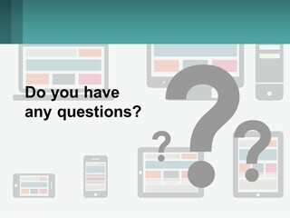 A Number Of Devices On A White Background PowerPoint Template