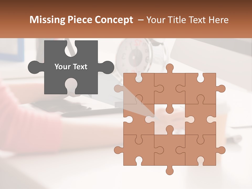 A Woman Writing On A Piece Of Paper Next To A Cup Of Coffee PowerPoint Template