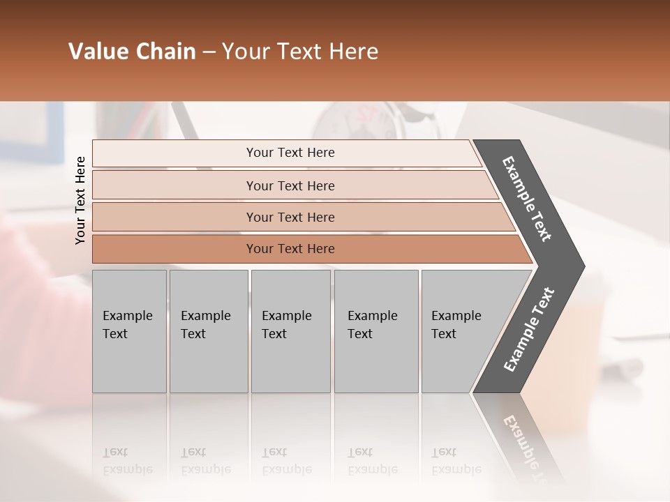 A Woman Writing On A Piece Of Paper Next To A Cup Of Coffee PowerPoint Template