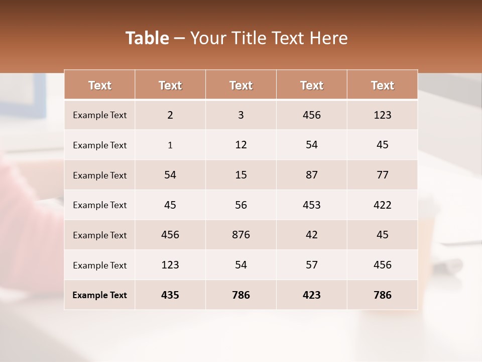 A Woman Writing On A Piece Of Paper Next To A Cup Of Coffee PowerPoint Template