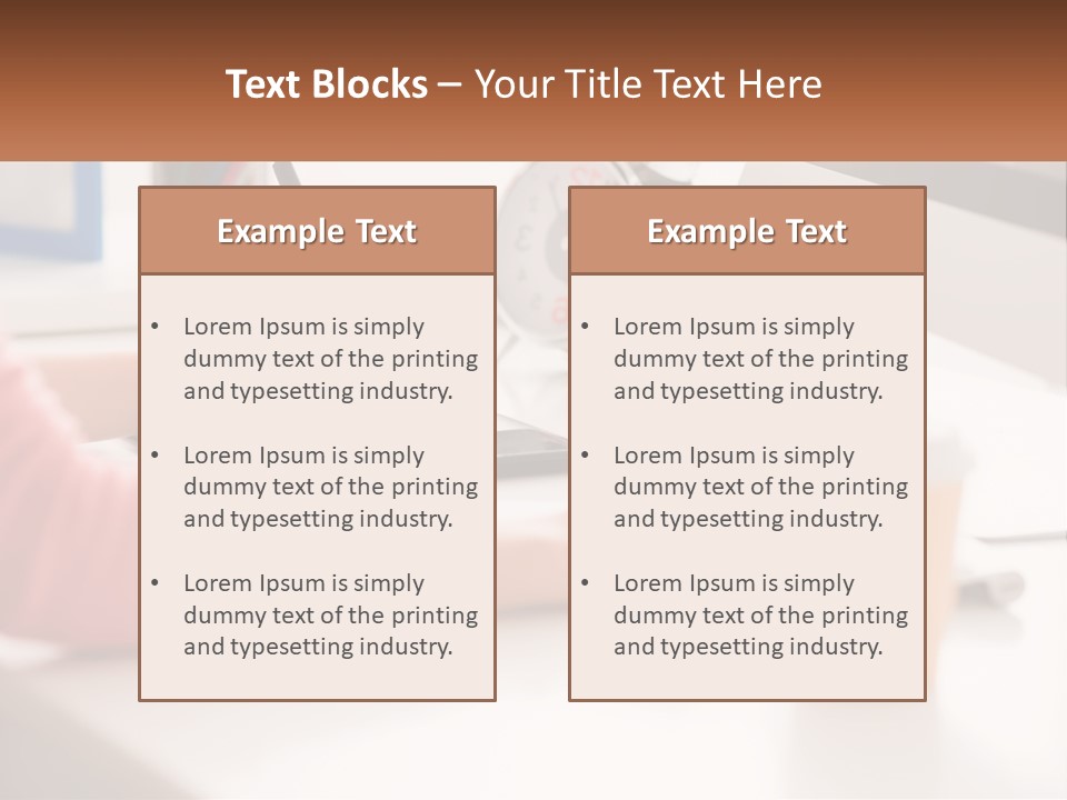 A Woman Writing On A Piece Of Paper Next To A Cup Of Coffee PowerPoint Template