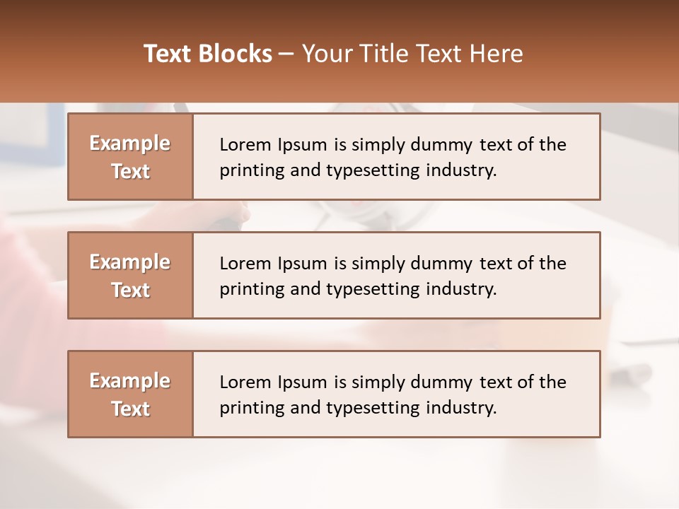 A Woman Writing On A Piece Of Paper Next To A Cup Of Coffee PowerPoint Template