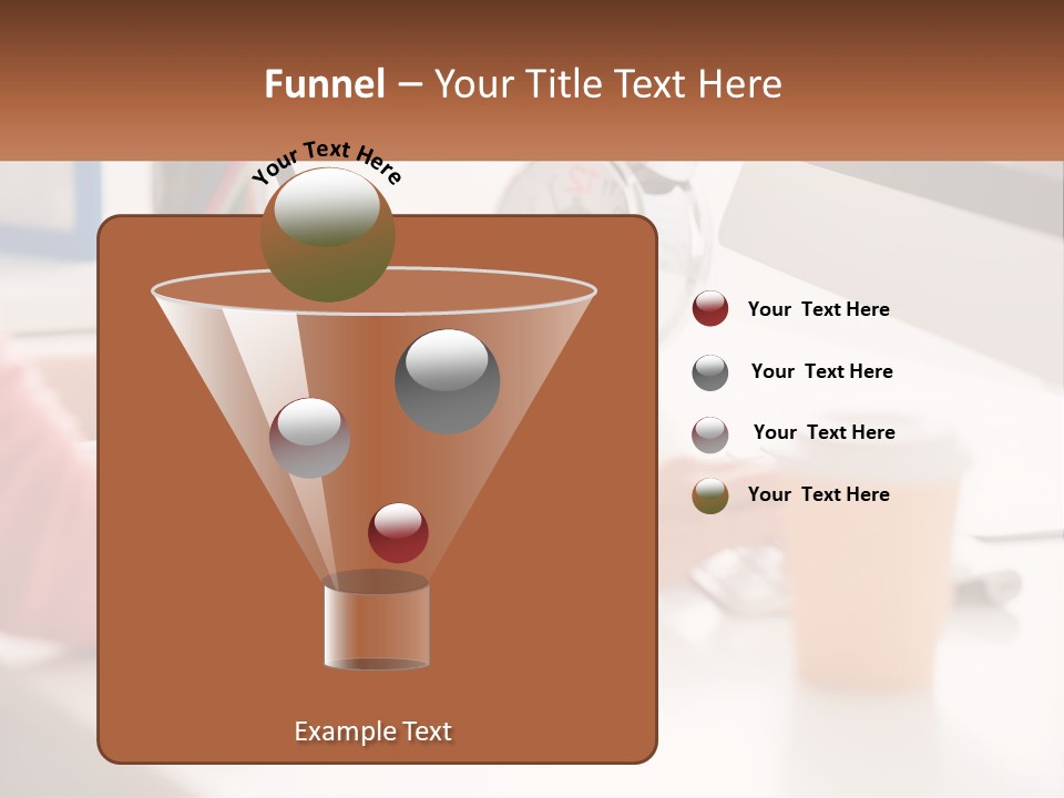 A Woman Writing On A Piece Of Paper Next To A Cup Of Coffee PowerPoint Template