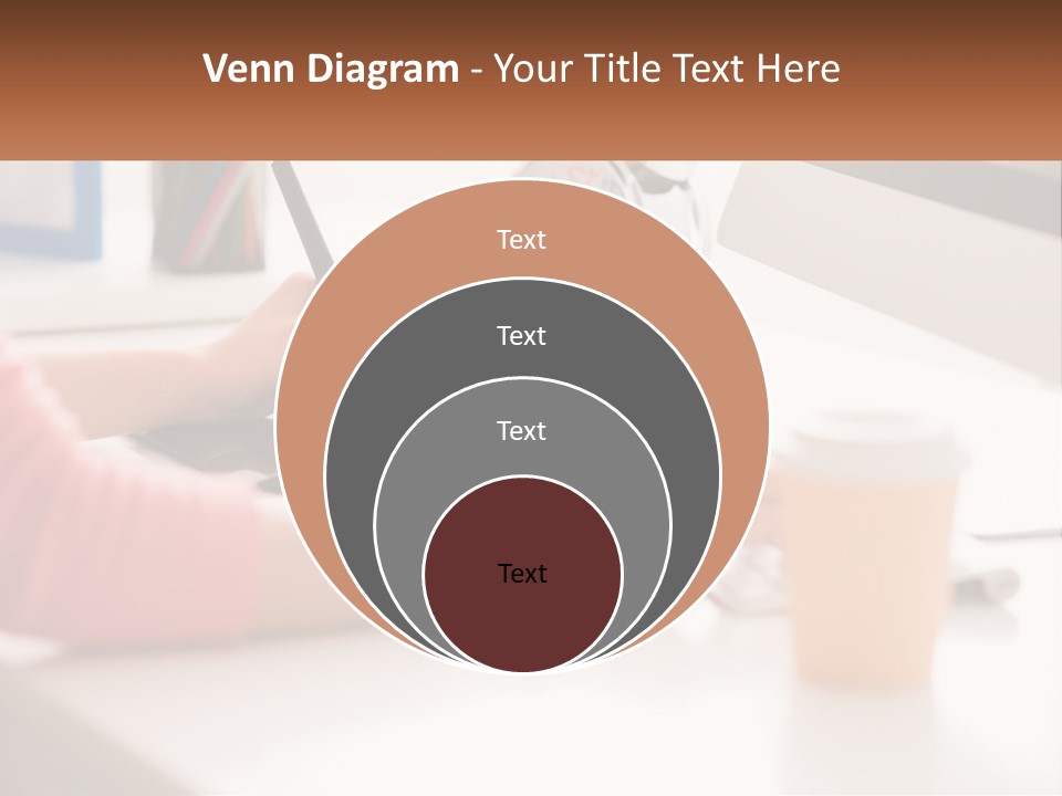 A Woman Writing On A Piece Of Paper Next To A Cup Of Coffee PowerPoint Template