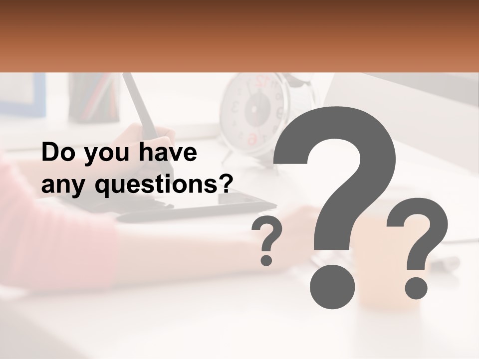 A Woman Writing On A Piece Of Paper Next To A Cup Of Coffee PowerPoint Template