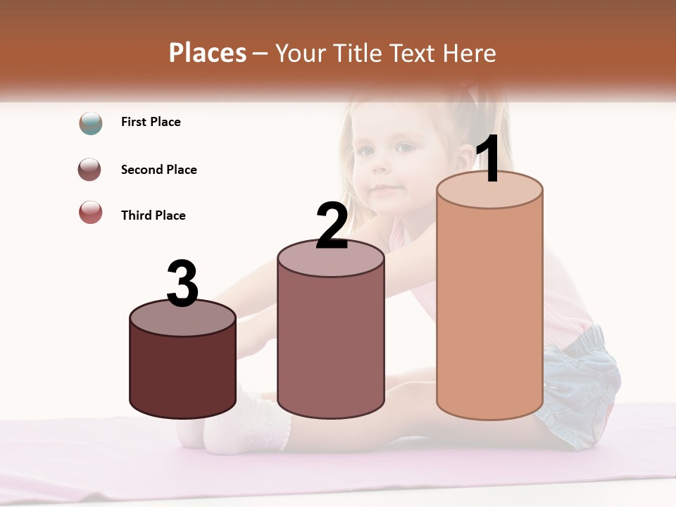 A Little Girl Sitting On A Mat With Her Feet On The Ground PowerPoint Template