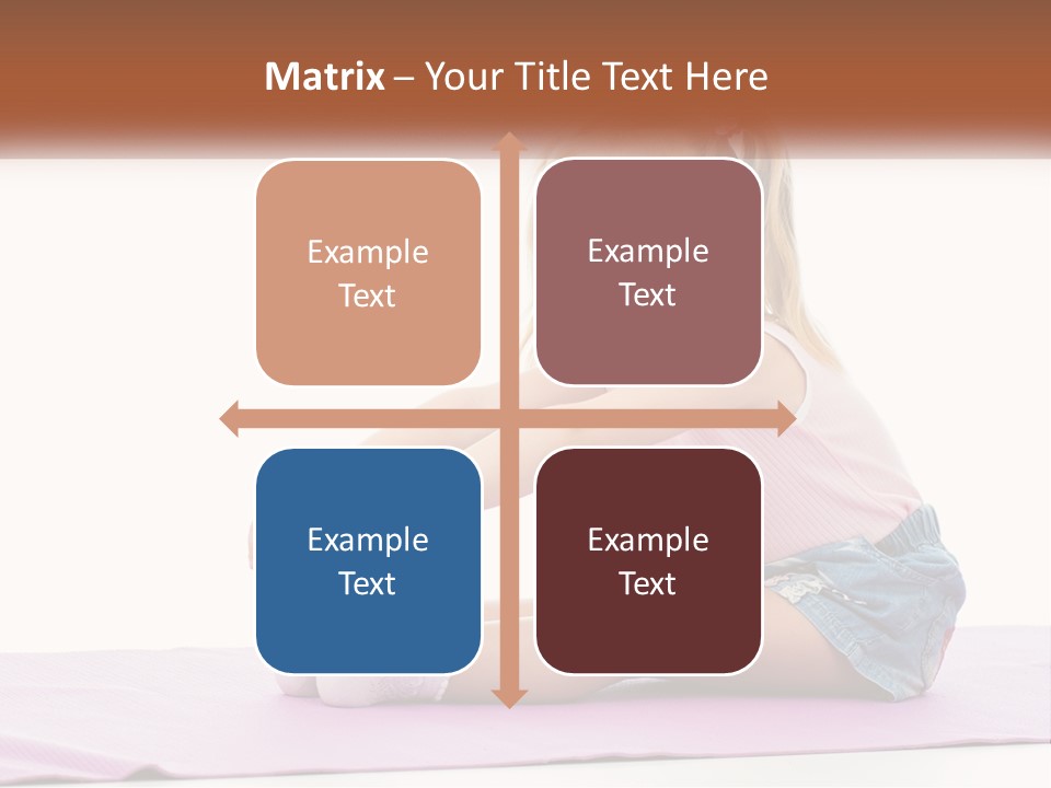 A Little Girl Sitting On A Mat With Her Feet On The Ground PowerPoint Template