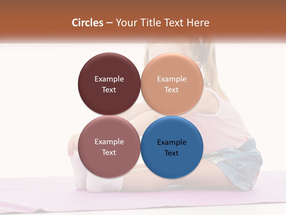 A Little Girl Sitting On A Mat With Her Feet On The Ground PowerPoint Template