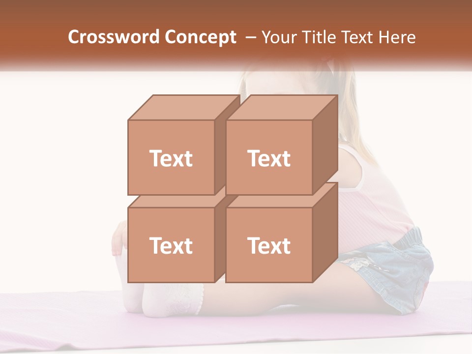 A Little Girl Sitting On A Mat With Her Feet On The Ground PowerPoint Template