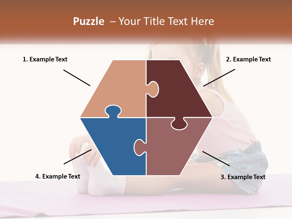 A Little Girl Sitting On A Mat With Her Feet On The Ground PowerPoint Template