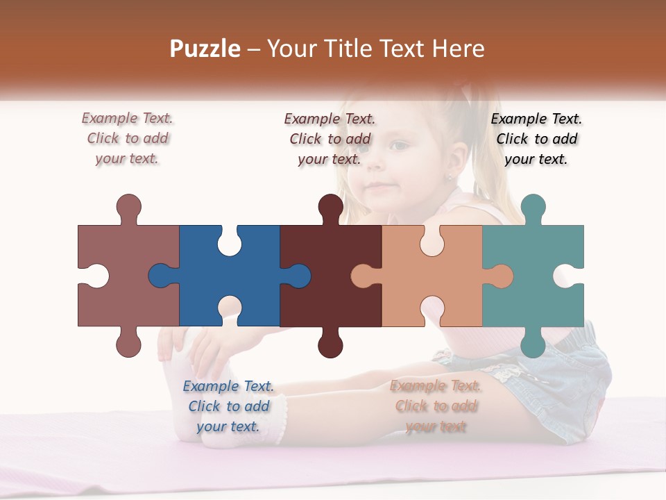 A Little Girl Sitting On A Mat With Her Feet On The Ground PowerPoint Template