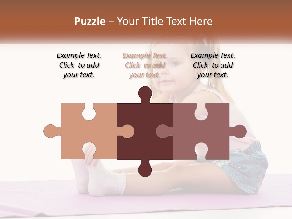 A Little Girl Sitting On A Mat With Her Feet On The Ground PowerPoint Template
