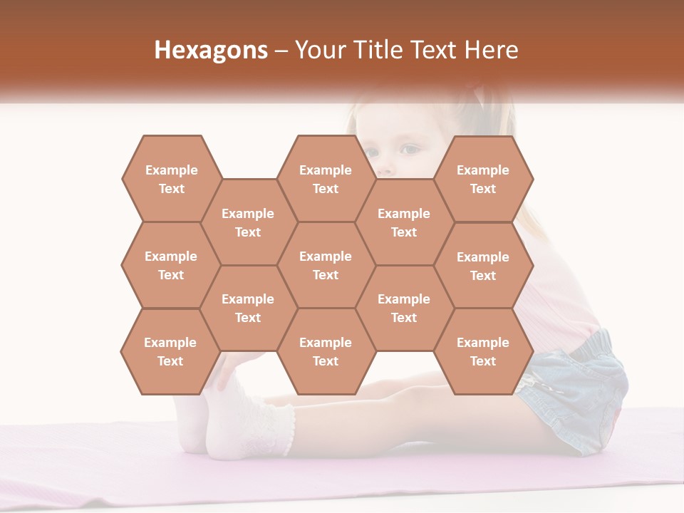 A Little Girl Sitting On A Mat With Her Feet On The Ground PowerPoint Template