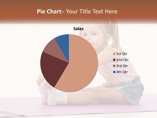 A Little Girl Sitting On A Mat With Her Feet On The Ground PowerPoint Template