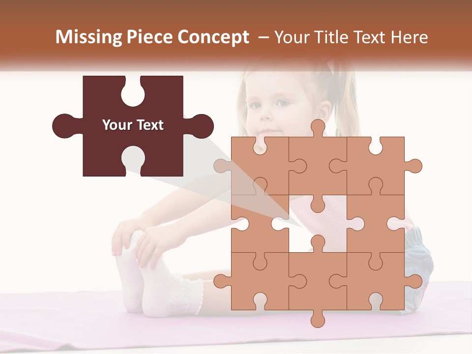 A Little Girl Sitting On A Mat With Her Feet On The Ground PowerPoint Template