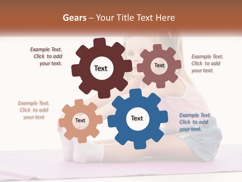 A Little Girl Sitting On A Mat With Her Feet On The Ground PowerPoint Template