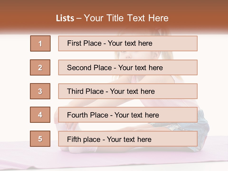 A Little Girl Sitting On A Mat With Her Feet On The Ground PowerPoint Template